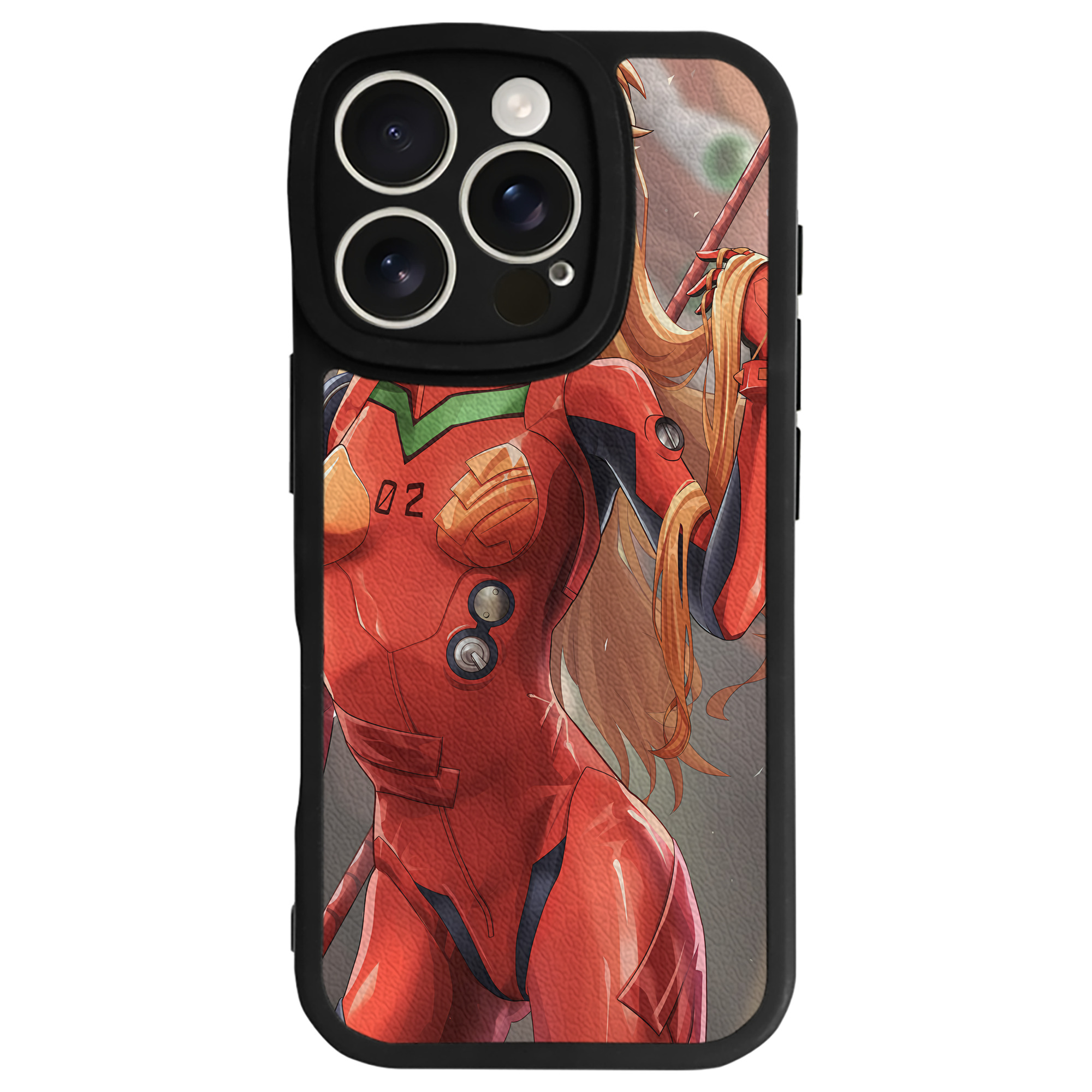 （画像用） EVA 新世紀エヴァンゲリオン 【iPhone 16シリーズ対応】シリコンスマホケース（レザー調） 材質：シリコン